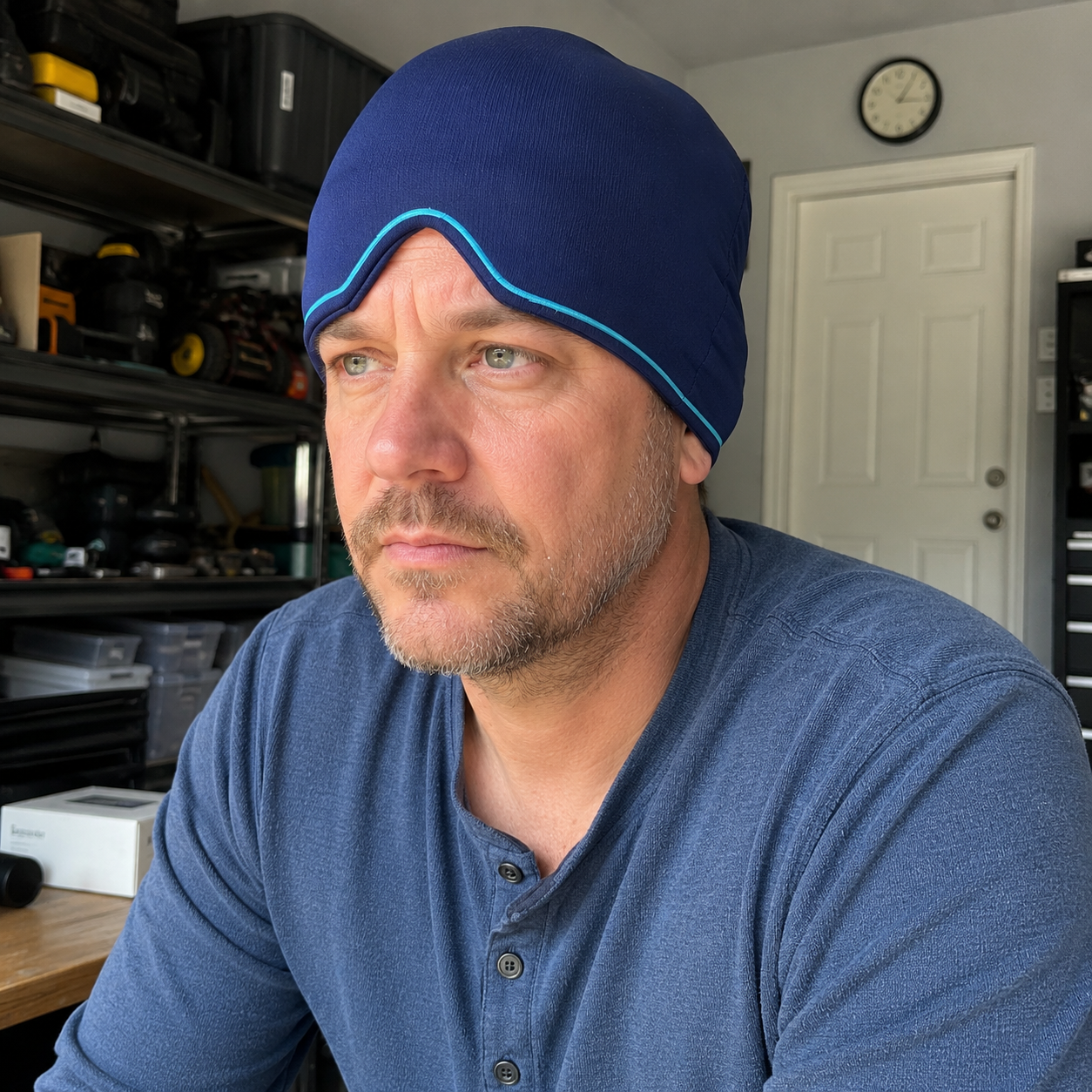 Retractable Ice Gel Headache Relief Cap